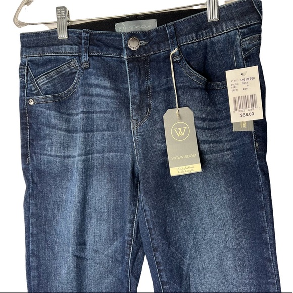 Wit & Wisdom Jeans Dark Navy Ankle Length Jeans - Picture 11 of 14